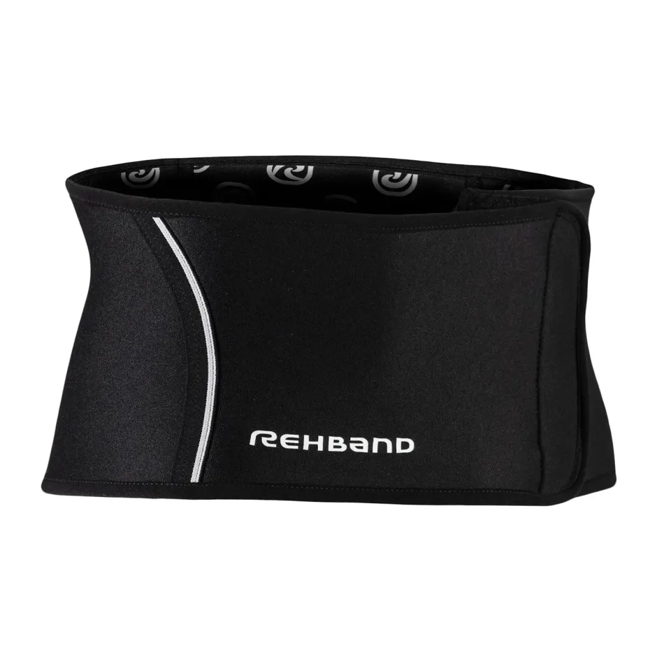 Rehband QD Back Support 3mm fascia lombare nero