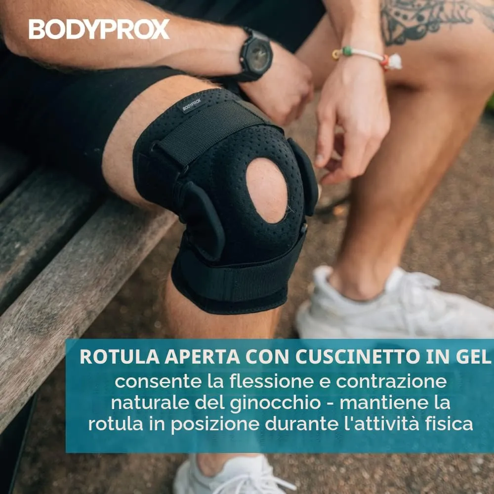 Bodyprox Ginocchiera con Cerniere Taglia M Stabilizzante