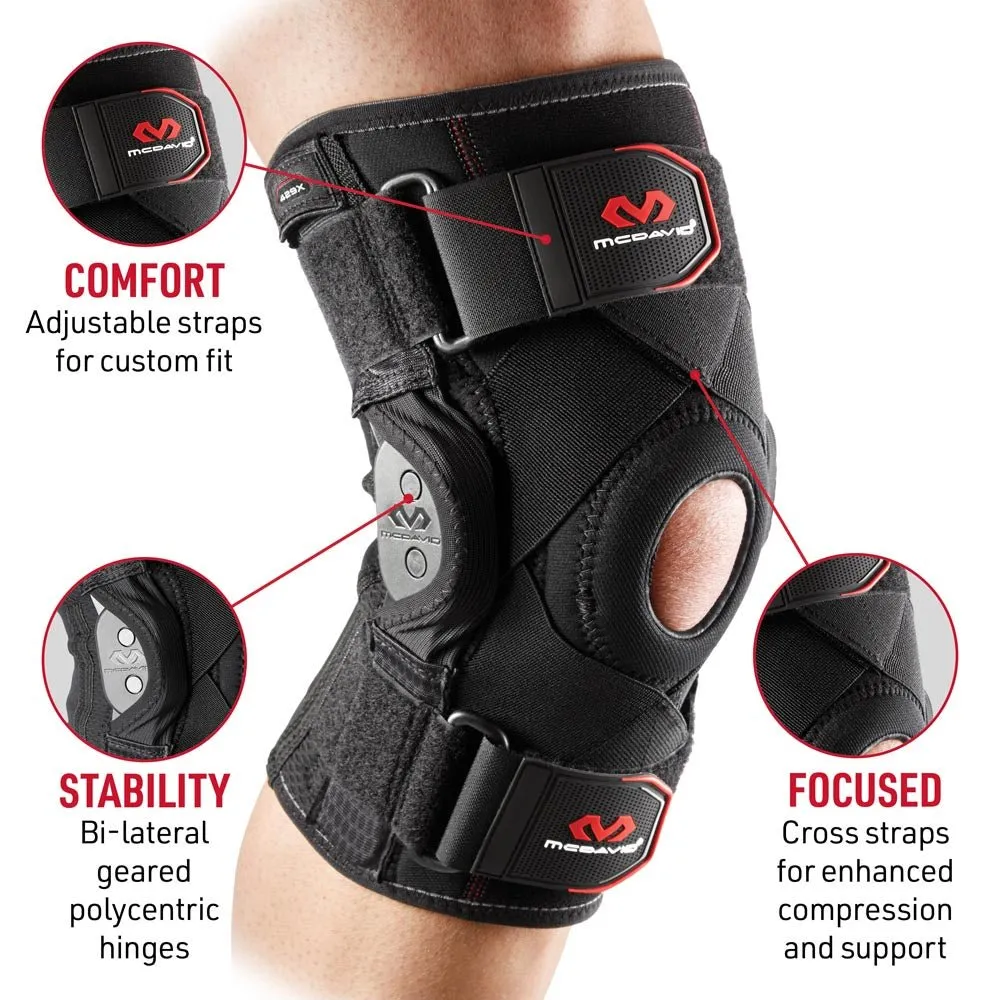 McDavid 429X Tutore Ginocchio con Cerniere Nero