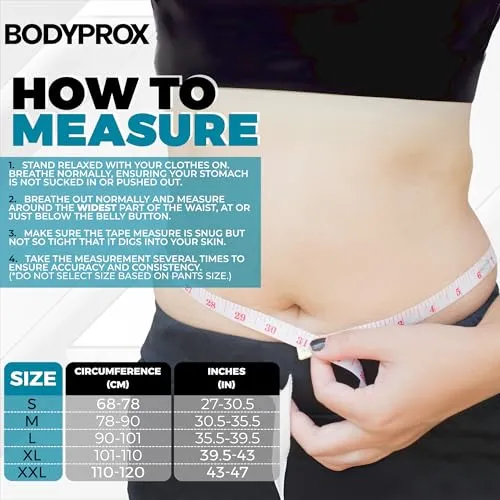 Bodyprox tutore schiena fascia lombare L nera