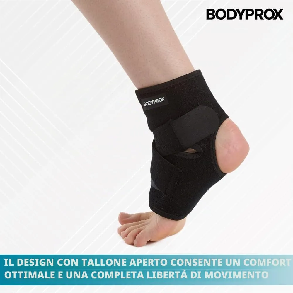 Bodyprox cavigliera neoprene traspirante regolabile unica