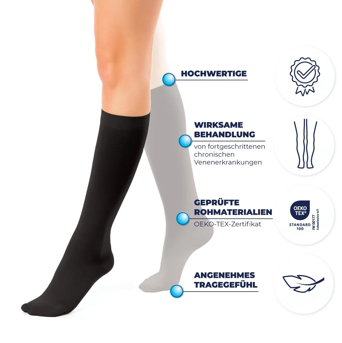 BeFit24 calze compressione graduata classe 2 23-32 mmHg
