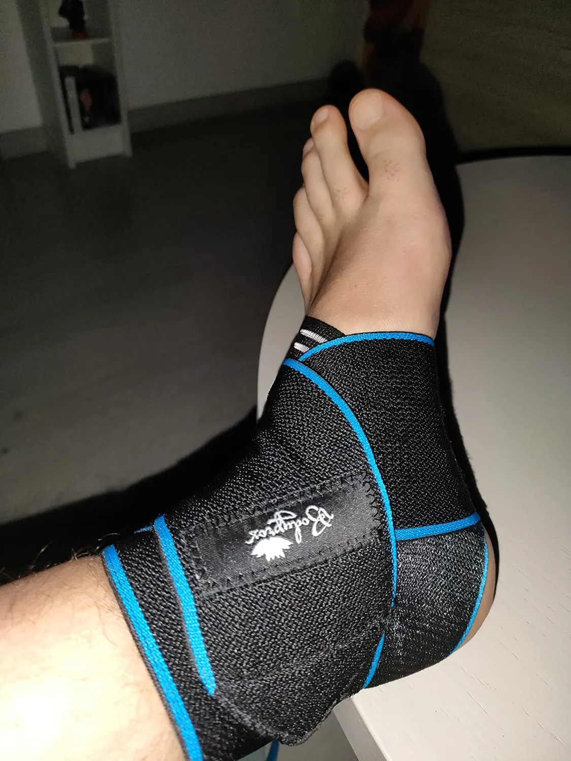 Bodyprox tutore caviglia compressione nero regolabile