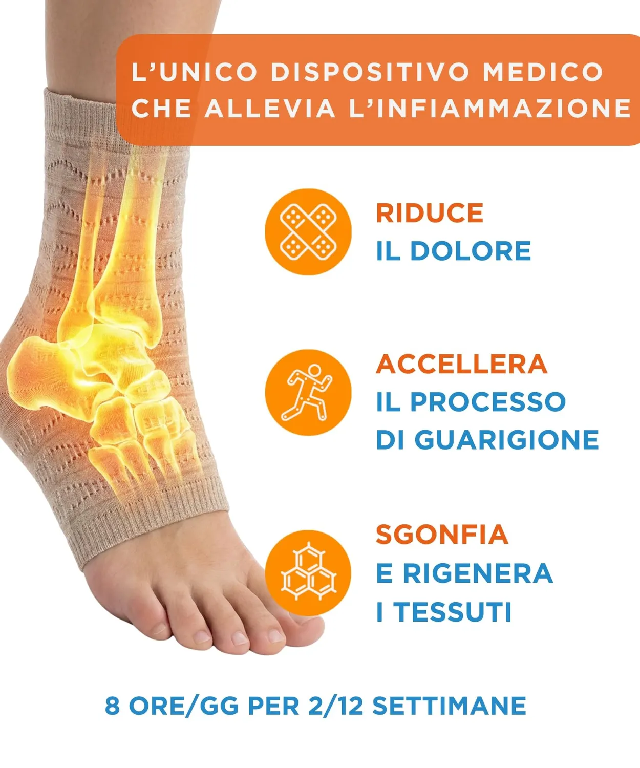 Spikenergy SPY 120 cavigliera beige M magnetoterapia