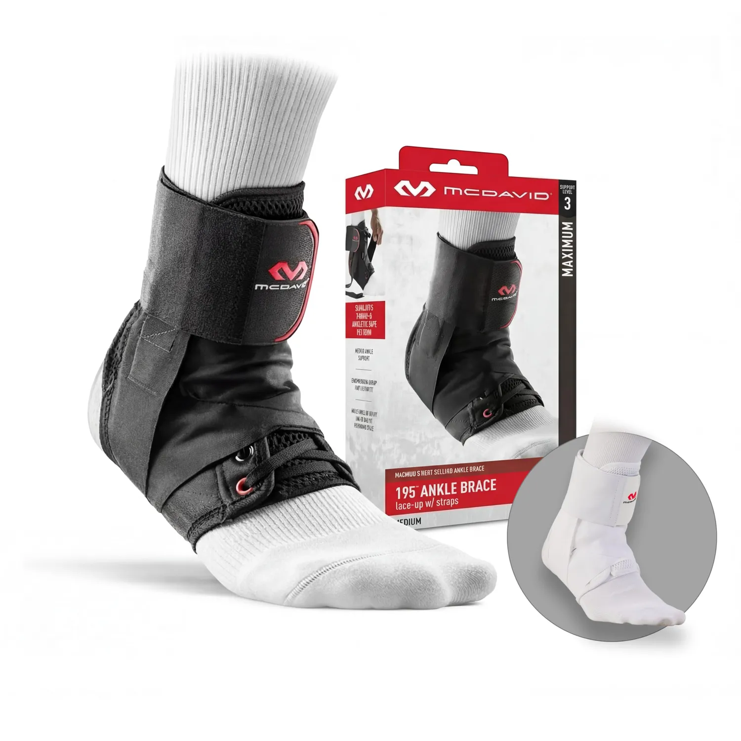 McDavid Ultralite Cavigliera lacci stabilizzante leggera