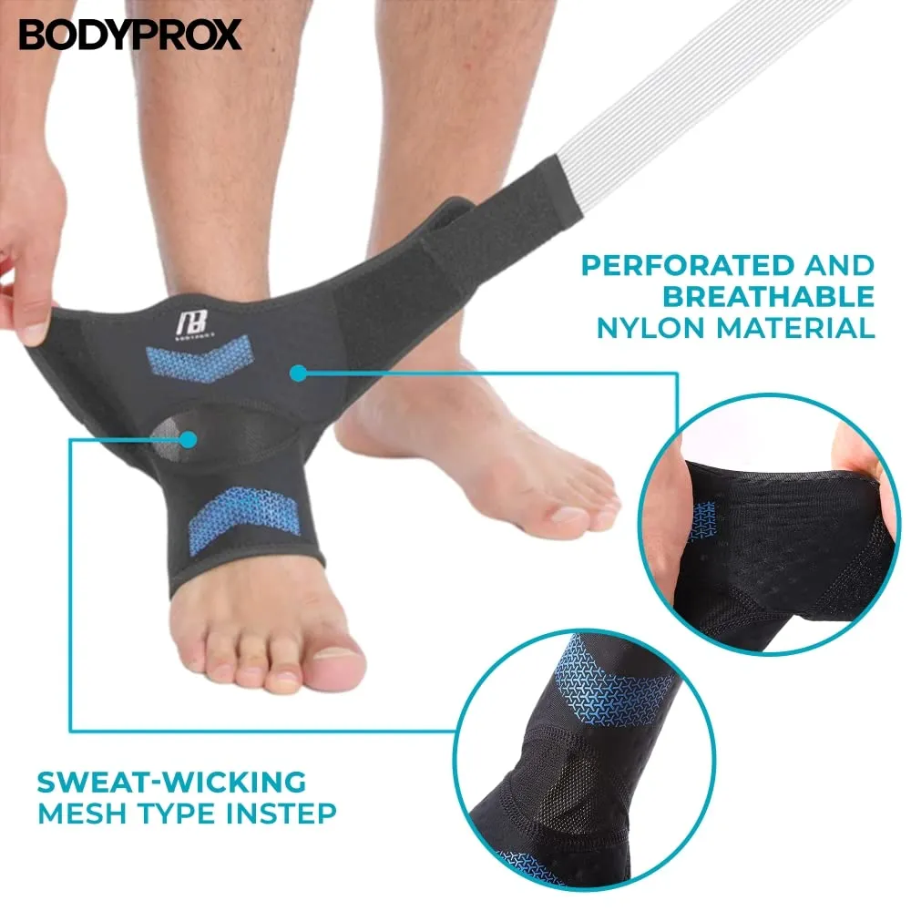 Bodyprox Cavigliera con Fascia M Compressione Leggera