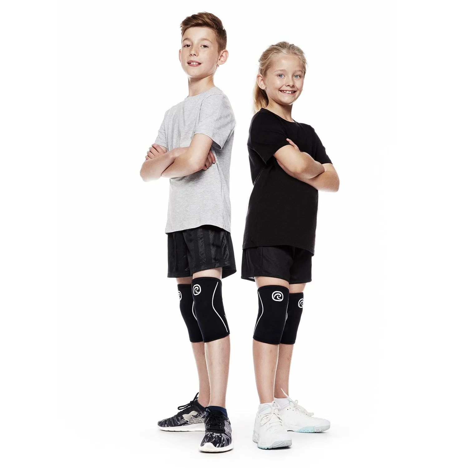 Rehband RX Knee Sleeve 5mm ginocchiera junior nero 1 pezzo