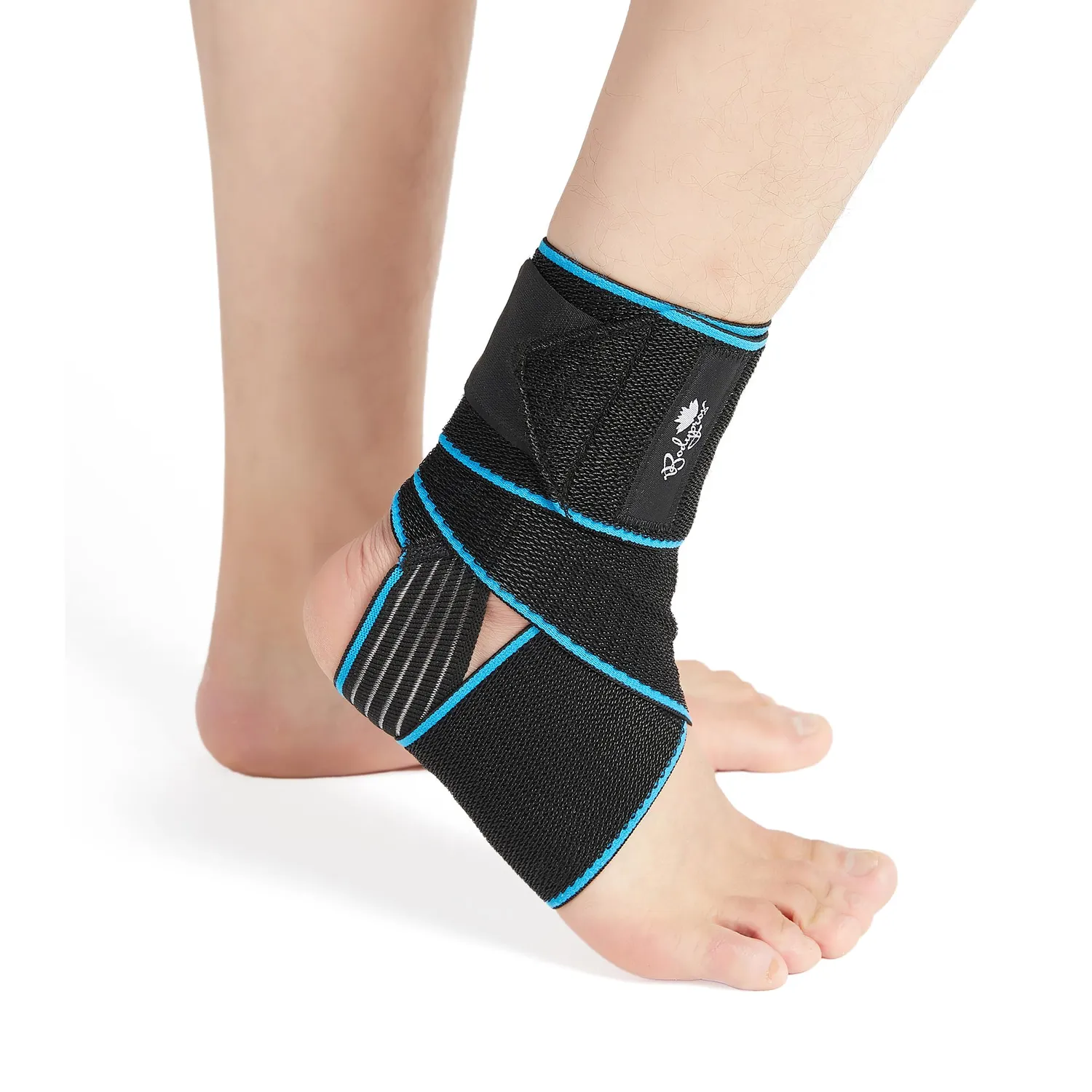 Bodyprox tutore caviglia compressione nero regolabile