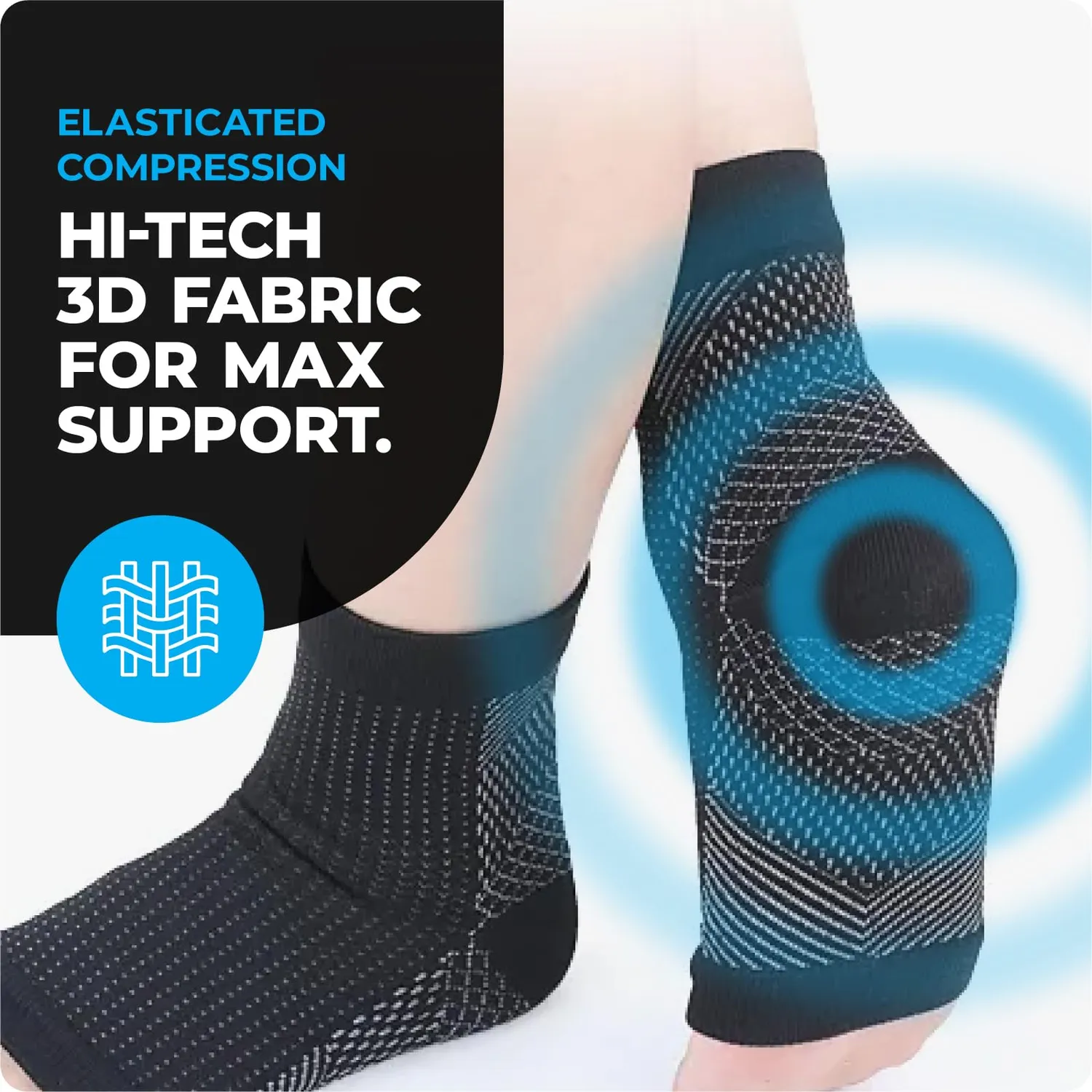 VITTO Plantar Fasciitis calzini compressione 2 paia arco