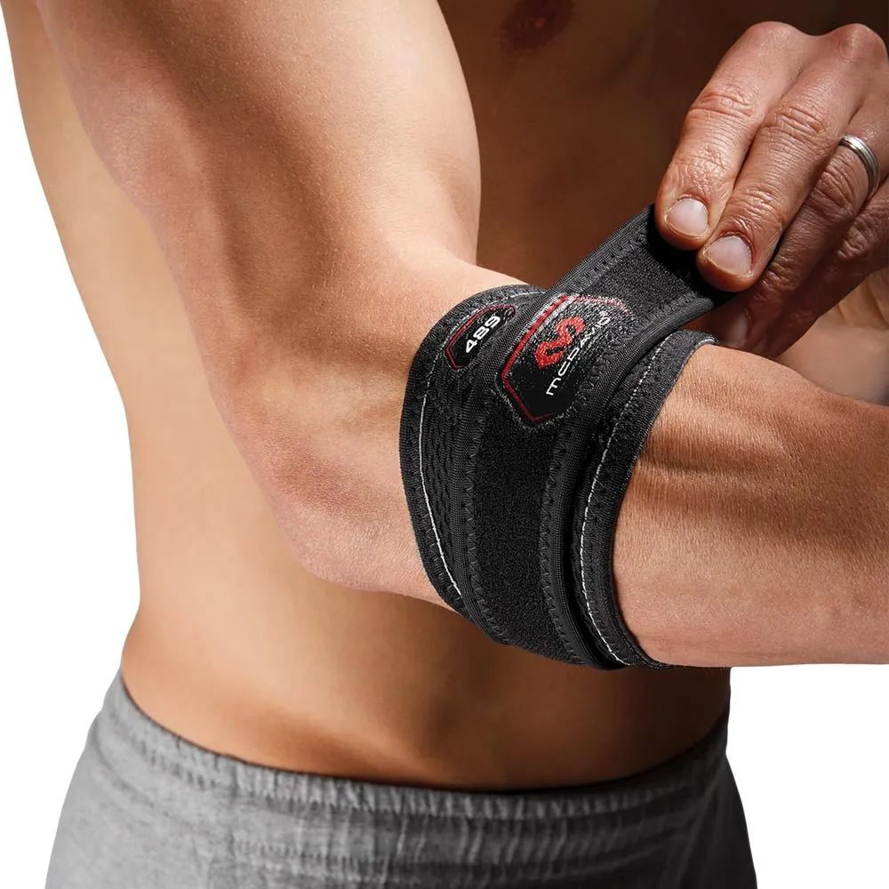 McDavid 489 fascia gomito tennista nero con cuscinetti