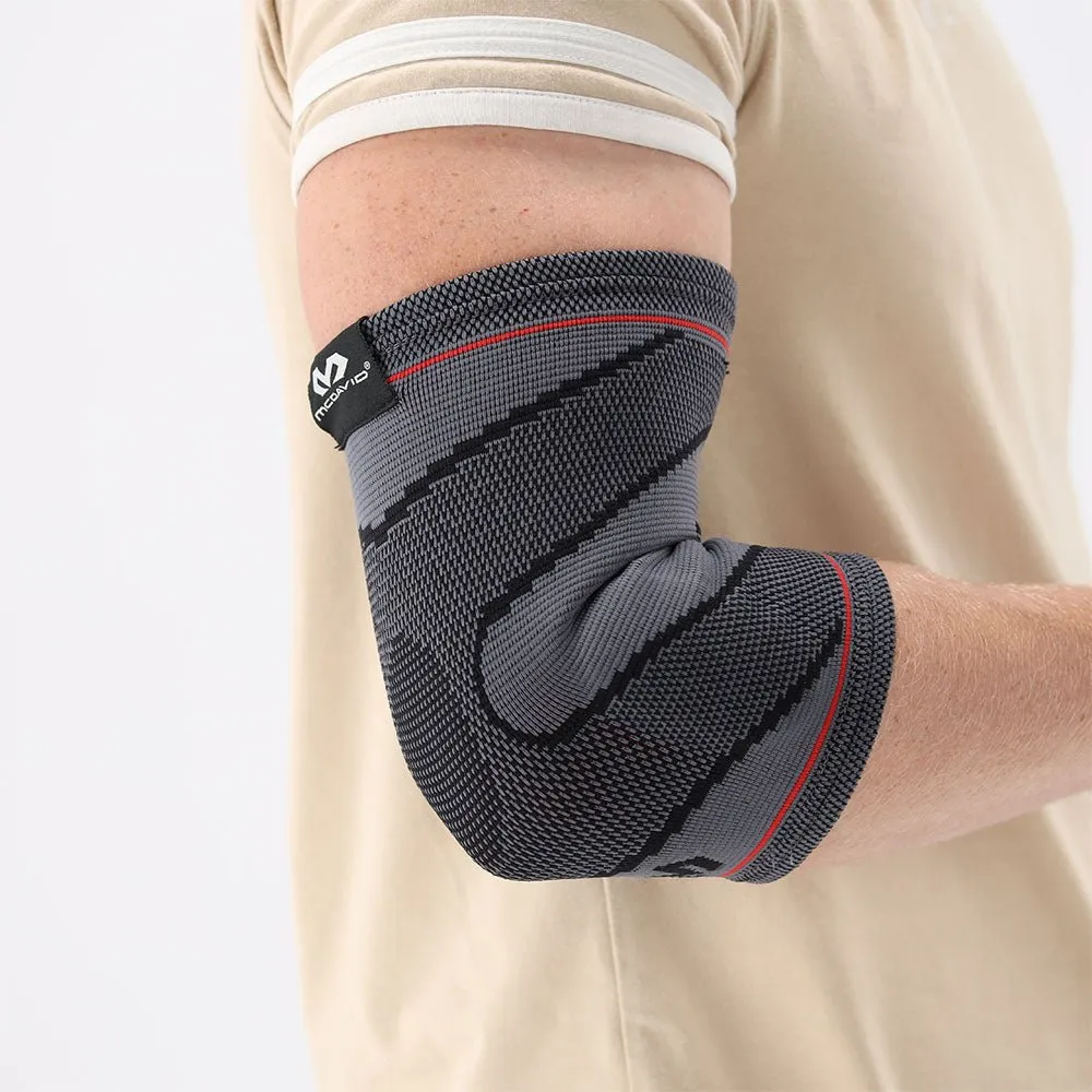 McDavid Elbow Knit Sleeve gomitiera grigia S/M con cuscinetti