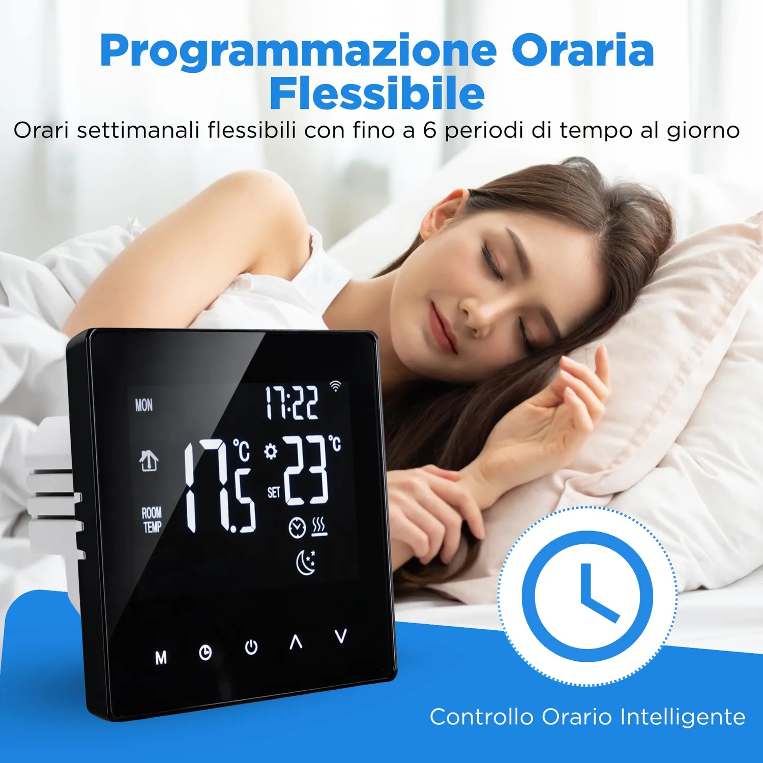 BeFit24 termostato wifi riscaldamento a pavimento 16A 3600W