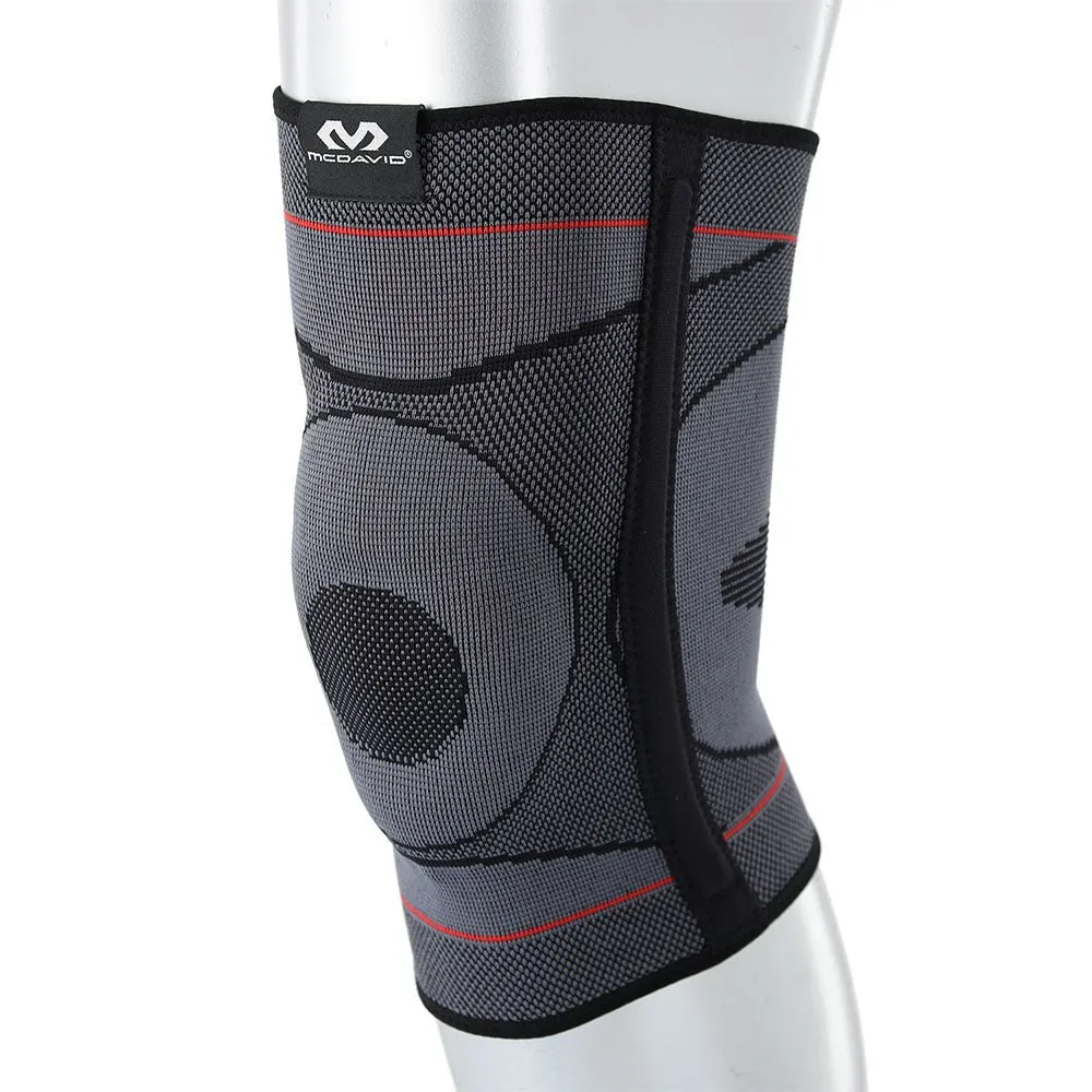McDavid Knee Knit Sleeve ginocchiera grigia S/M con stecche