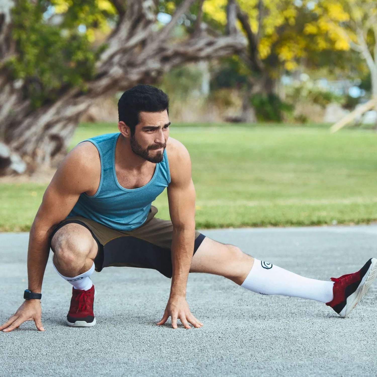 Rehband QD Compression Socks Pro calze running paio