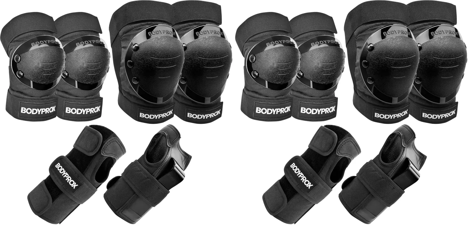 Bodyprox Set Protezioni skate M ginocchia gomiti polsi