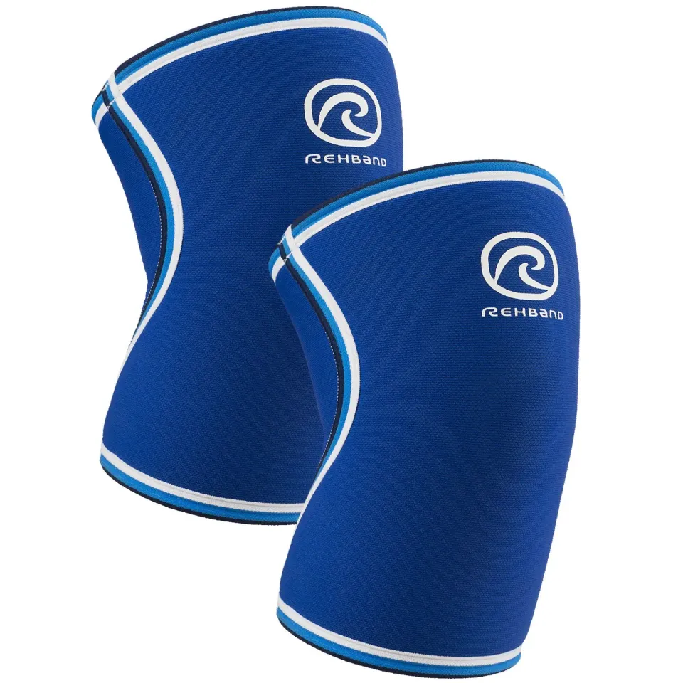 Rehband Original RX 7mm ginocchiera blu sollevamento pesi