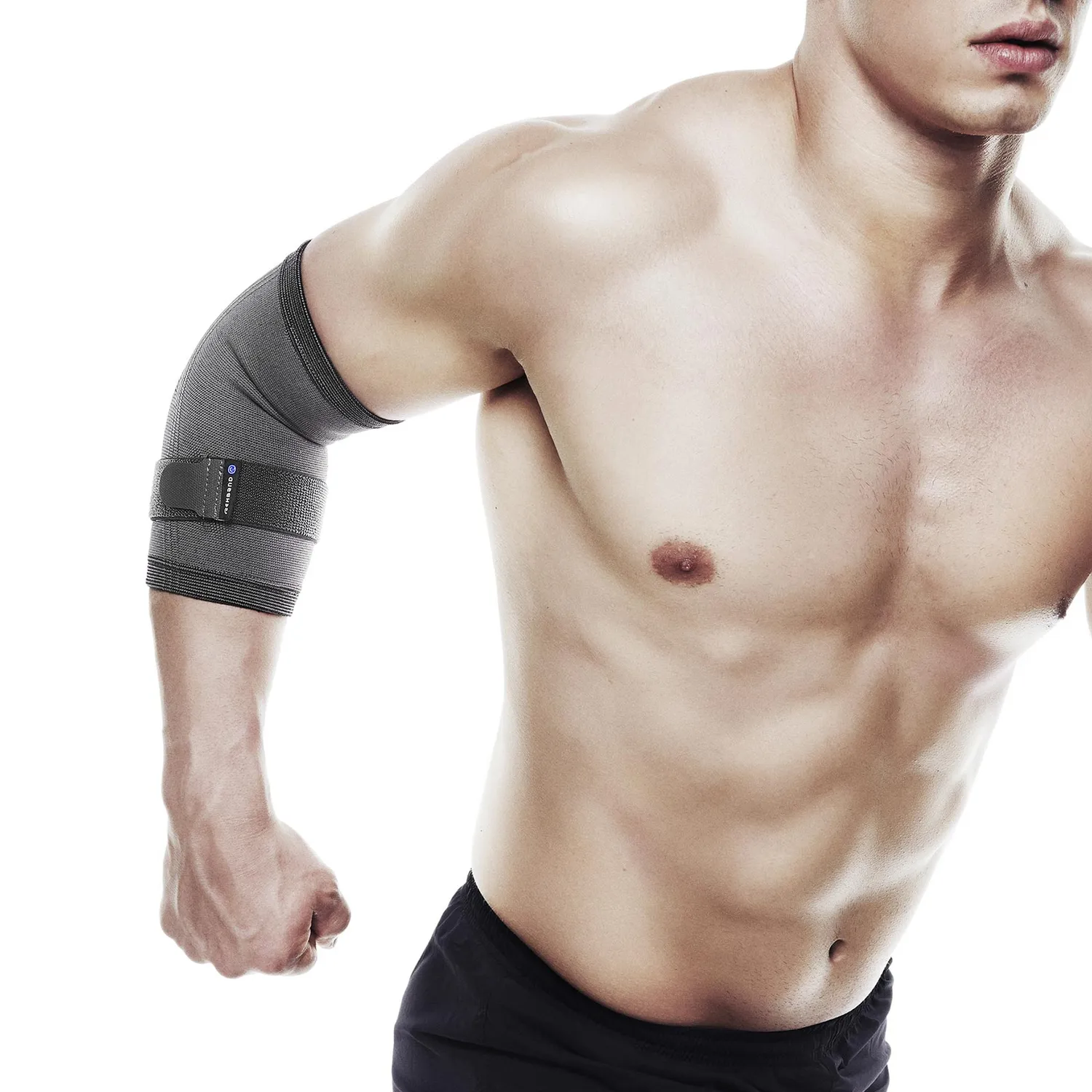 Rehband QD Gomitiera Elastica Grigia Singolo