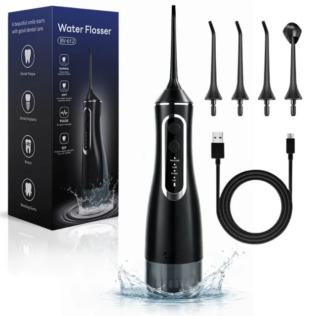 BeFit24 Water Flosser 320ml idropulsore portatile 4 modi