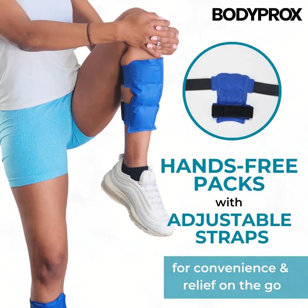 Bodyprox impacco ghiaccio tibia 2 pezzi freddo caldo
