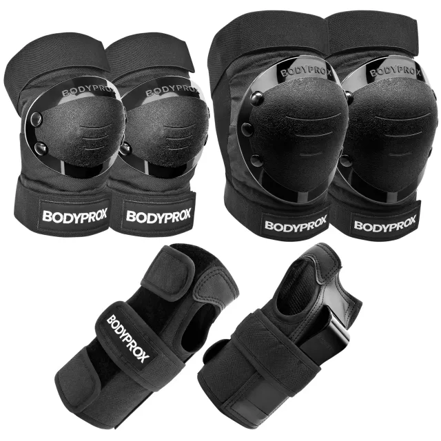 Bodyprox Set Protezioni skate M ginocchia gomiti polsi