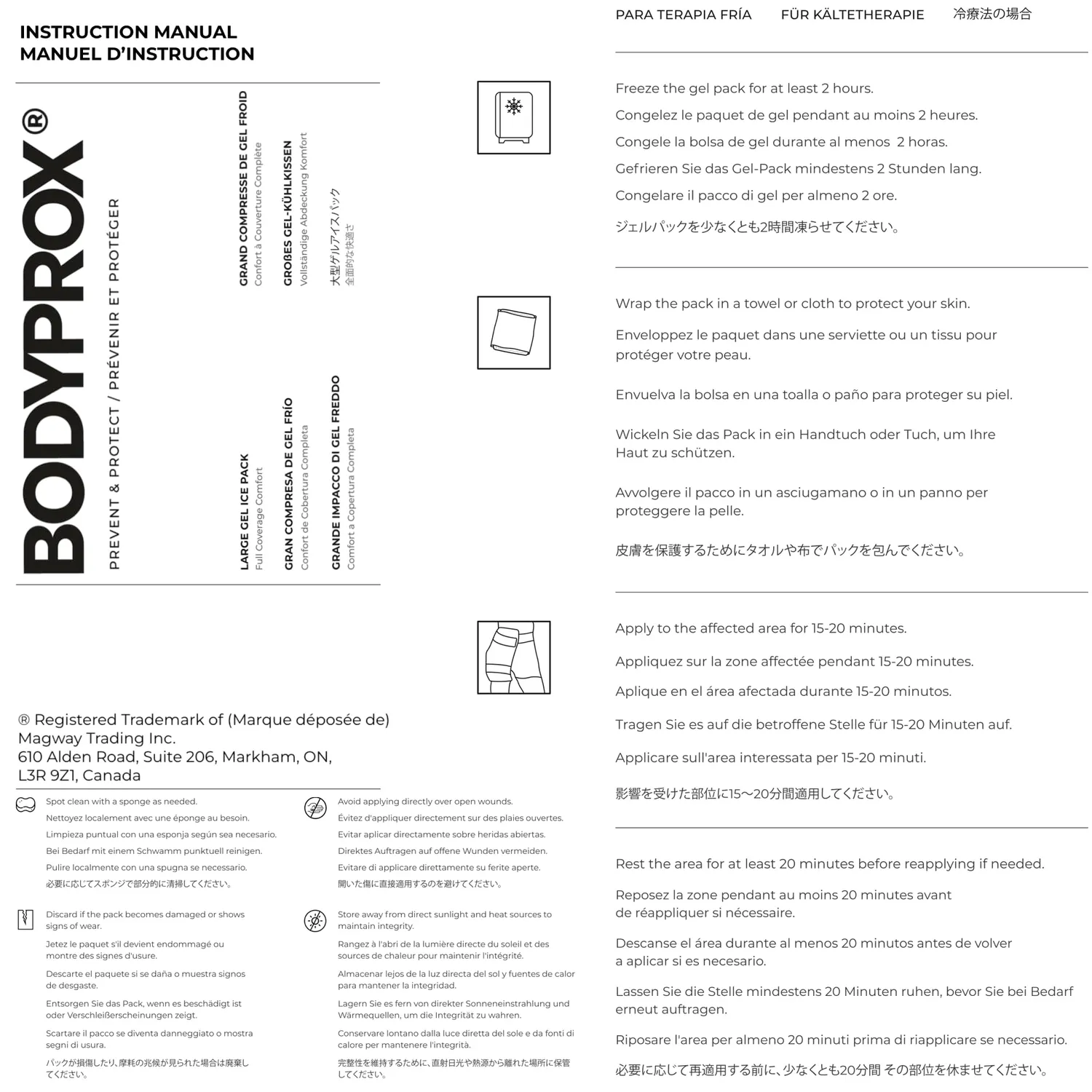 Bodyprox Fascia Gel Caldo Freddo Grande 27,9x35,6 cm