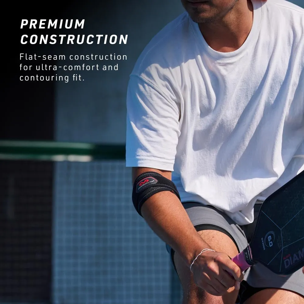 McDavid 489 fascia gomito tennista nero con cuscinetti