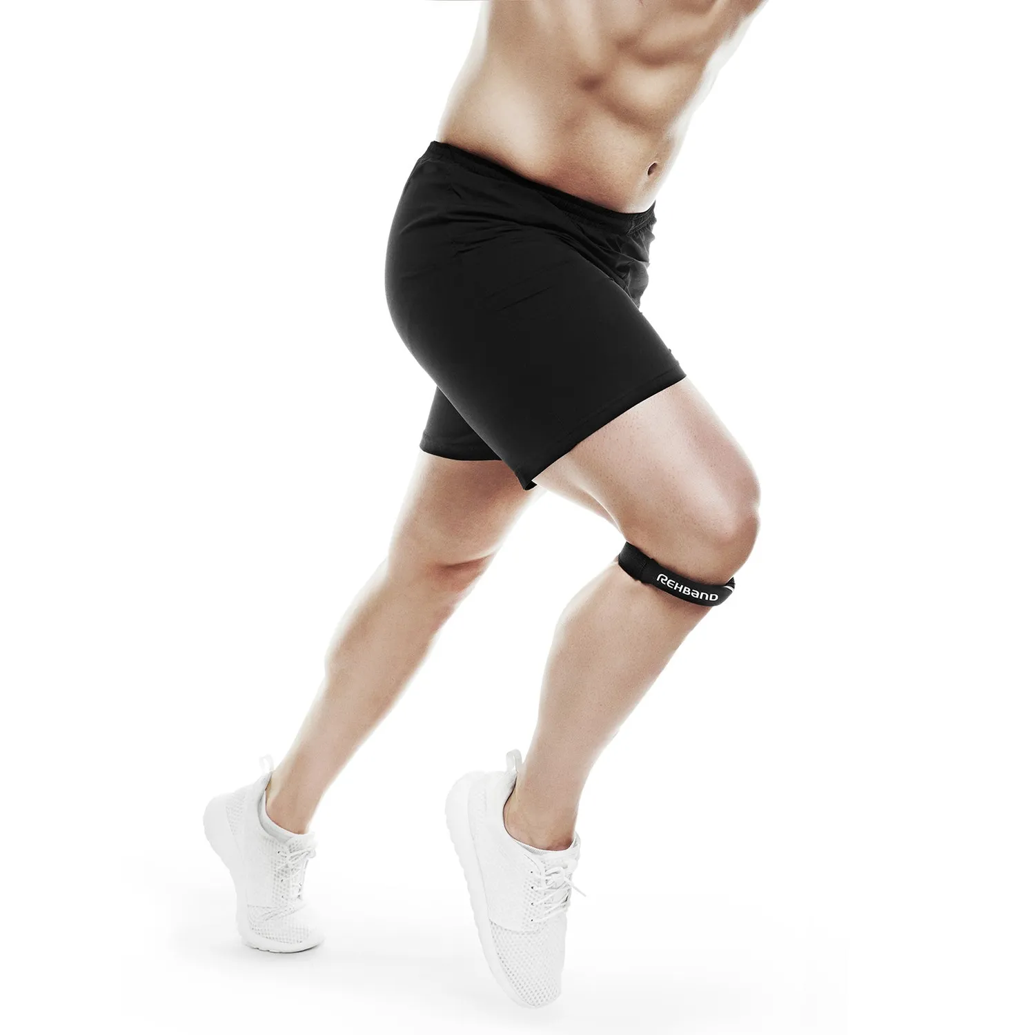 Rehband Knee Strap cinturino rotuleo nero singolo S/M