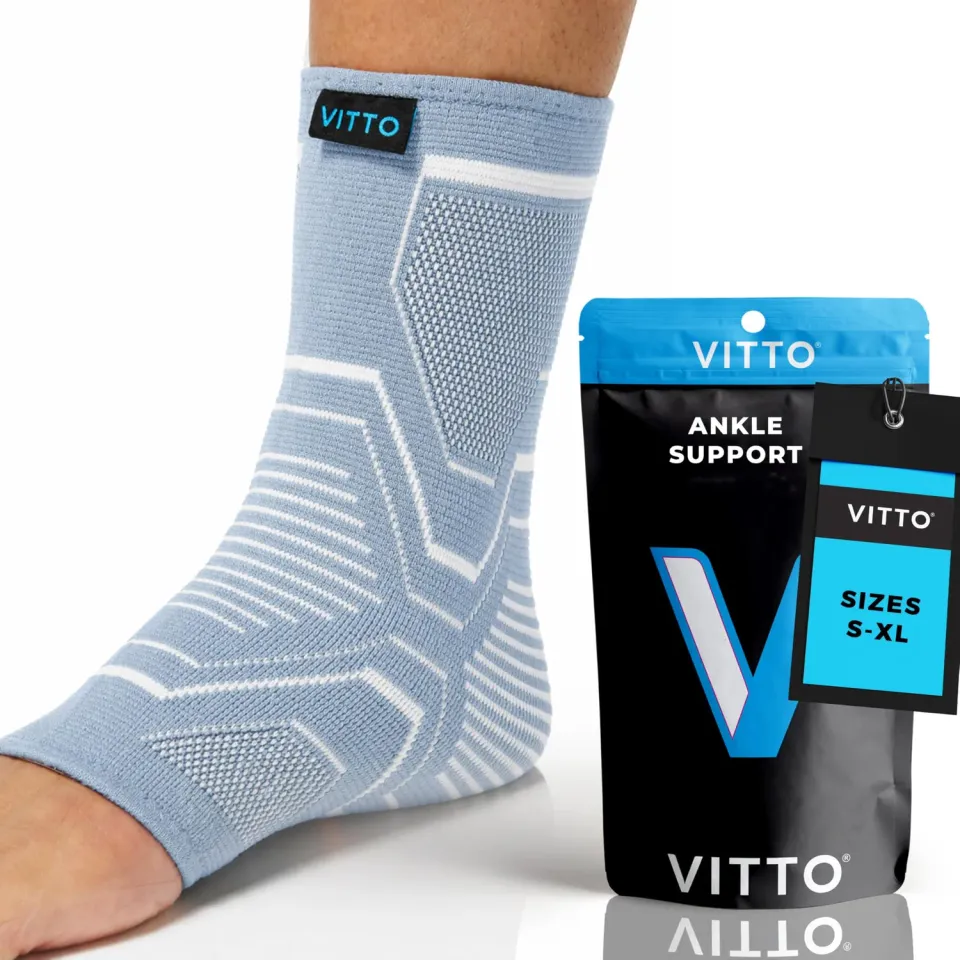 VITTO Cavigliera Compressione Tutore Caviglia Grigia M