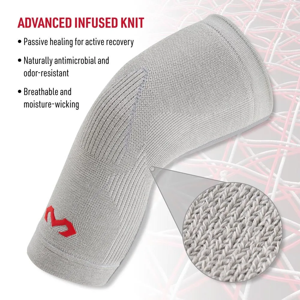 McDavid Infused Knit ginocchiera grigia con stecche