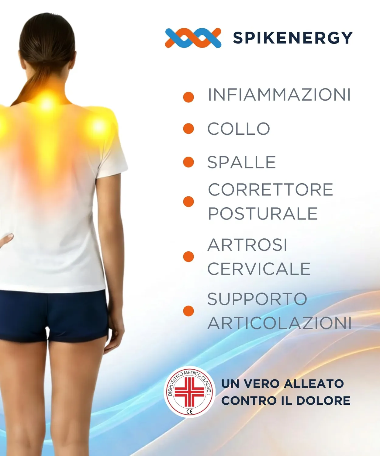 Spikenergy SPY 200 correttore posturale beige S magnetico
