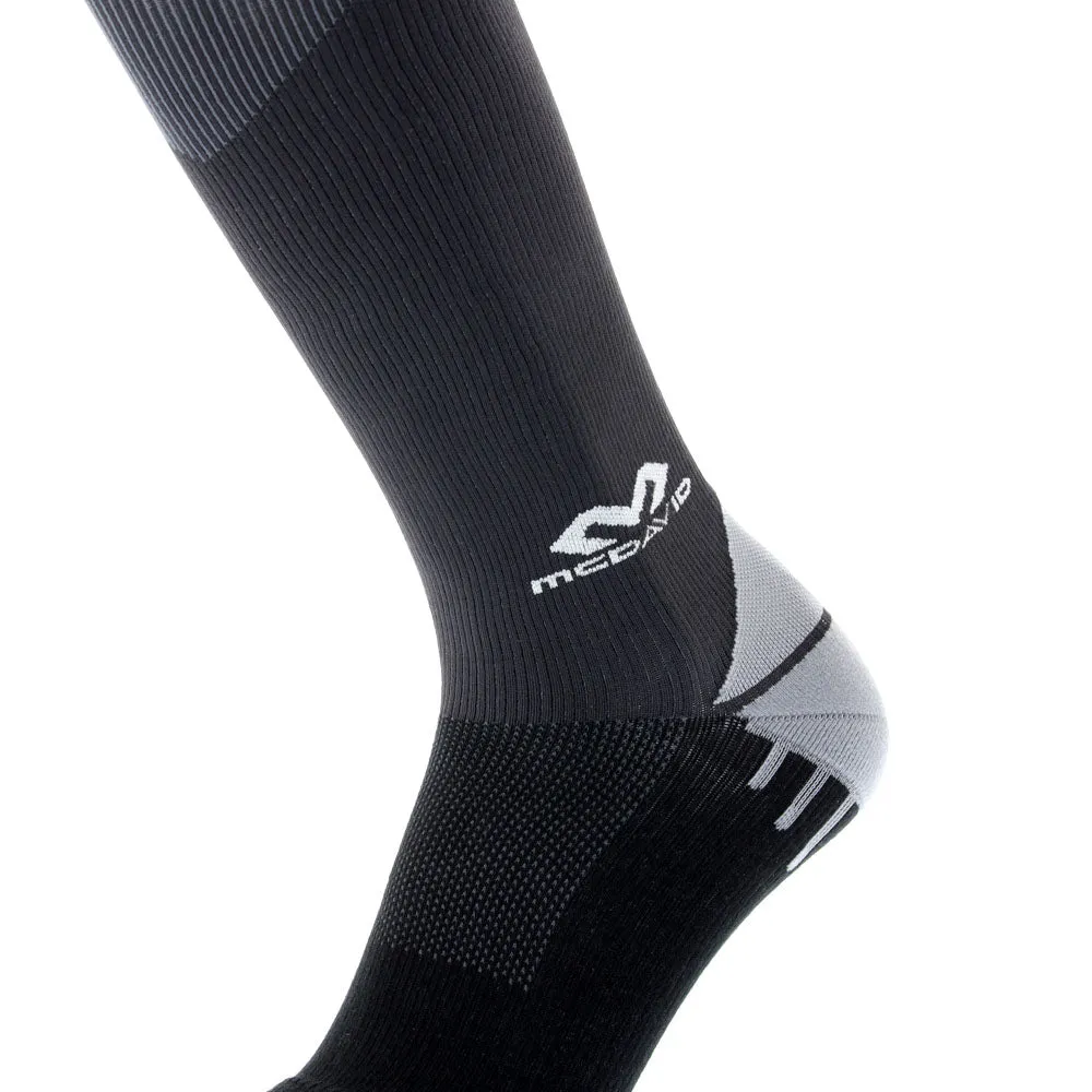 McDavid 8842 calze compressione nero grigio circolazione