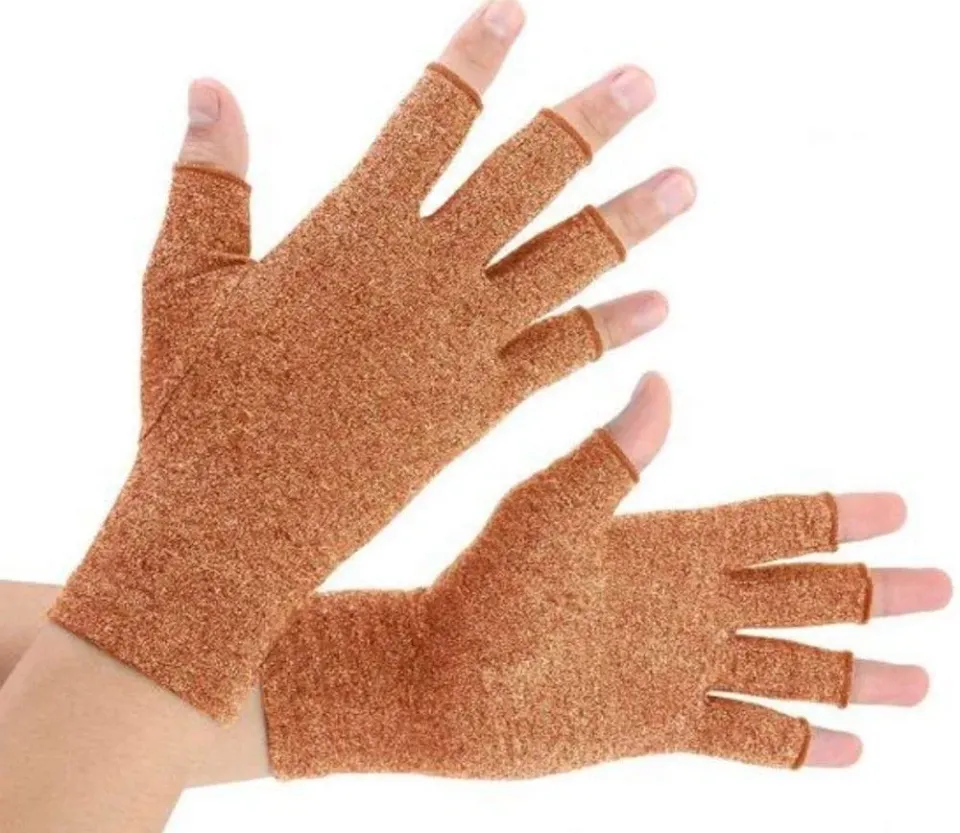 VITTO Arthritis Gloves Guanti Compressione M Grigi caldi