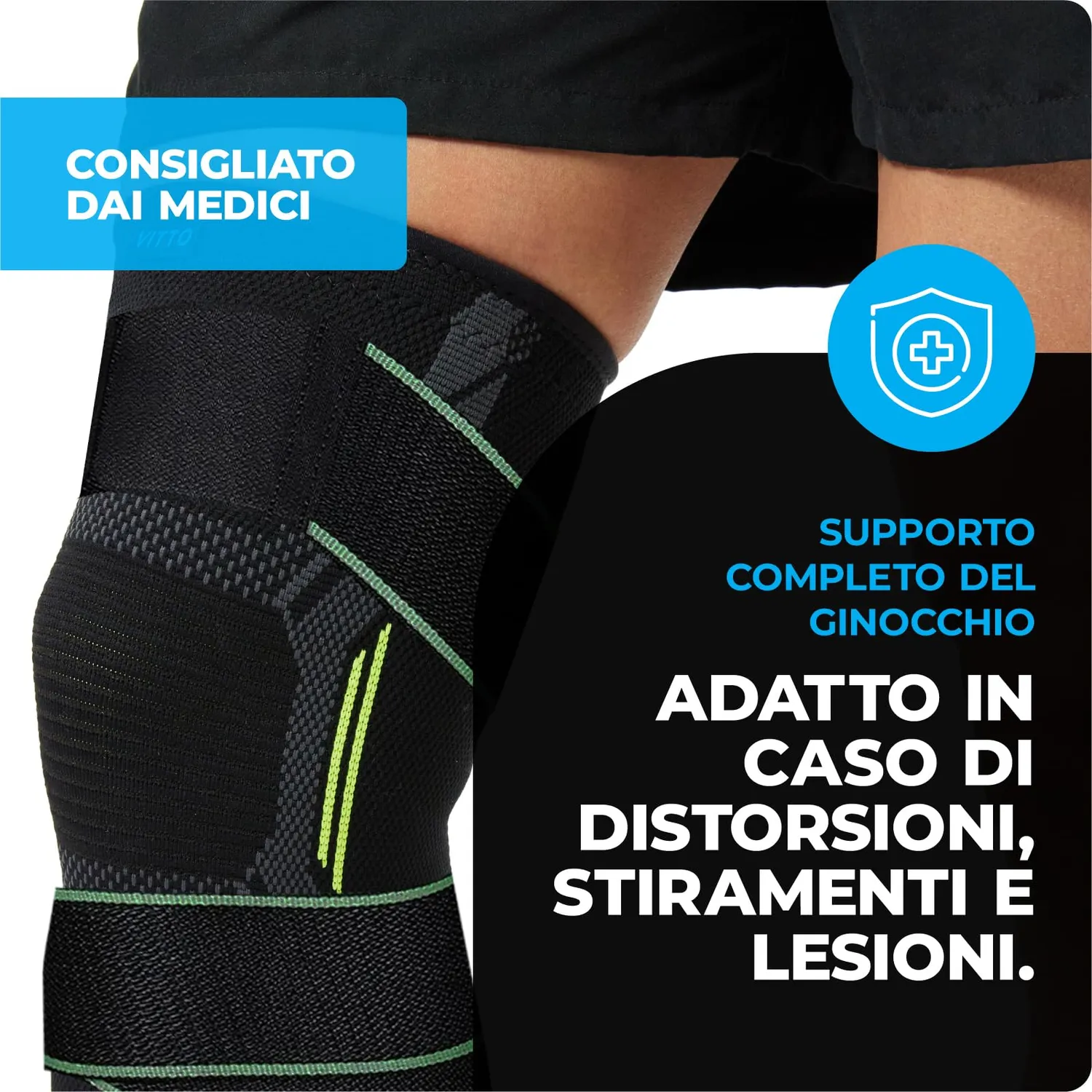 VITTO Knee Support ginocchiera compressione XXL menisco