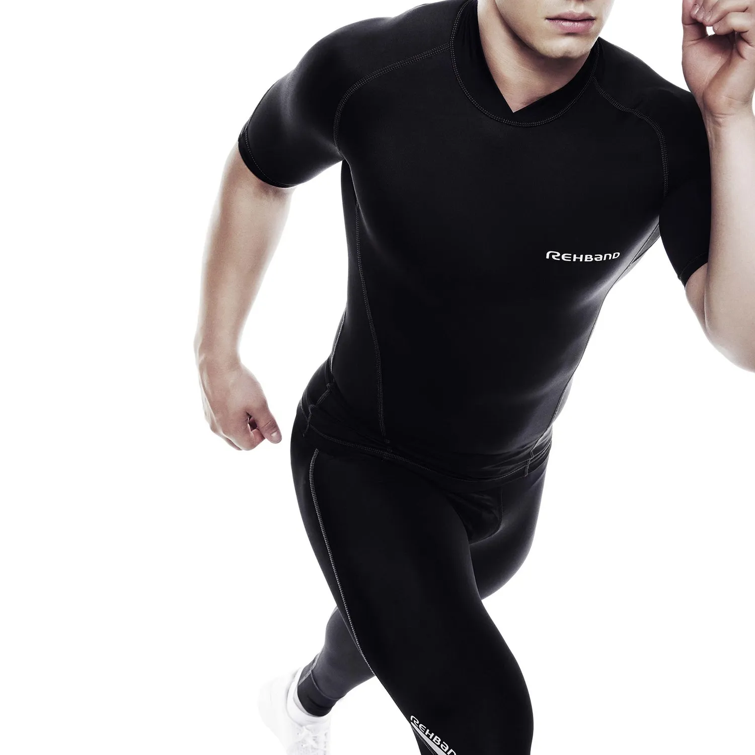 Rehband QD Compression Top maglia uomo nero