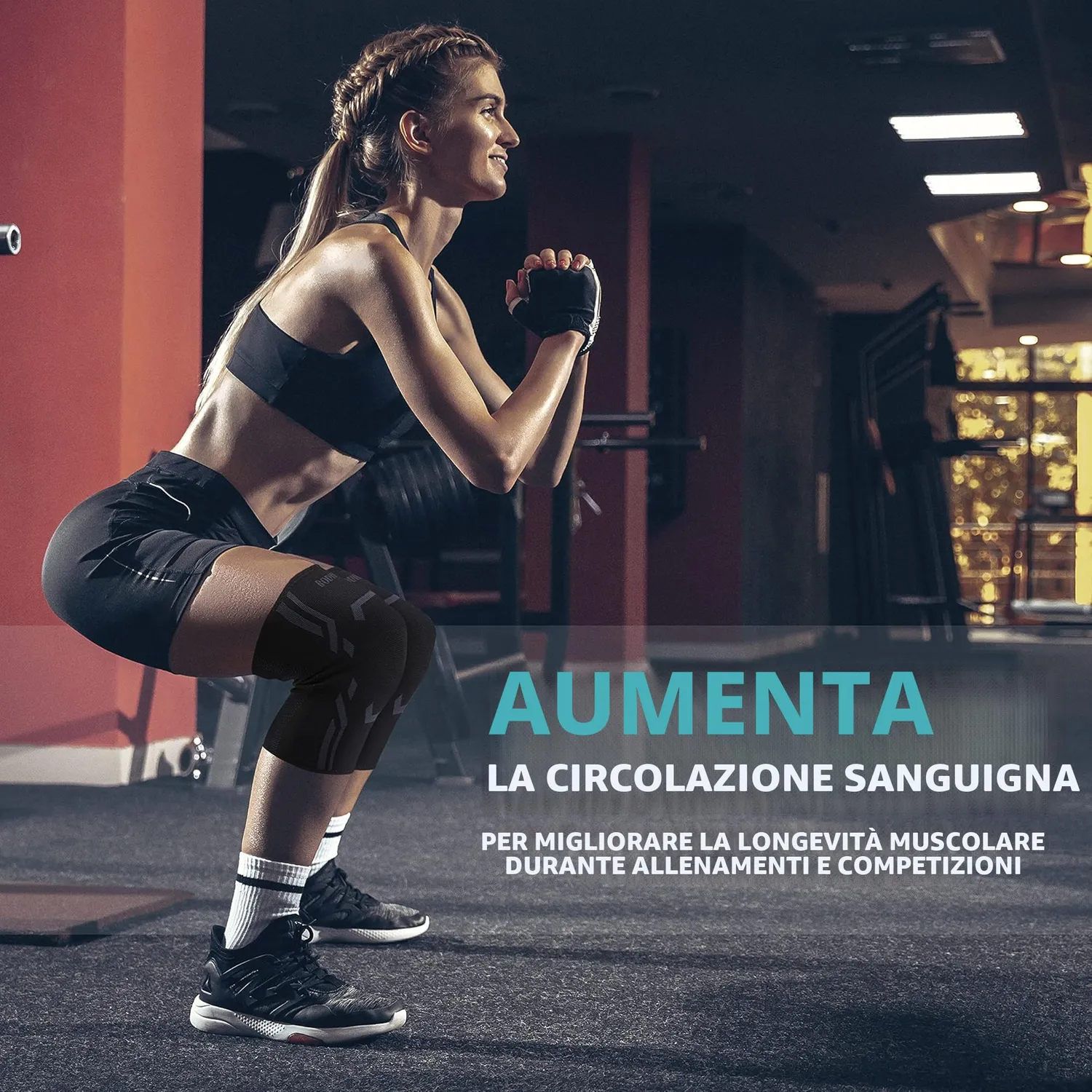 Bodyprox Ginocchiera Compressione L Coppia Elastica