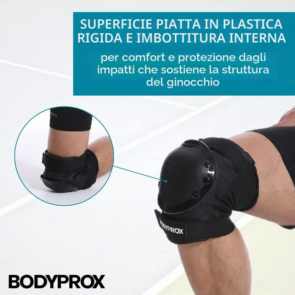 Bodyprox Set Protezioni skate M ginocchia gomiti polsi