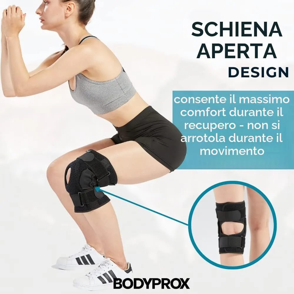 Bodyprox Ginocchiera con Cerniere Taglia M Stabilizzante