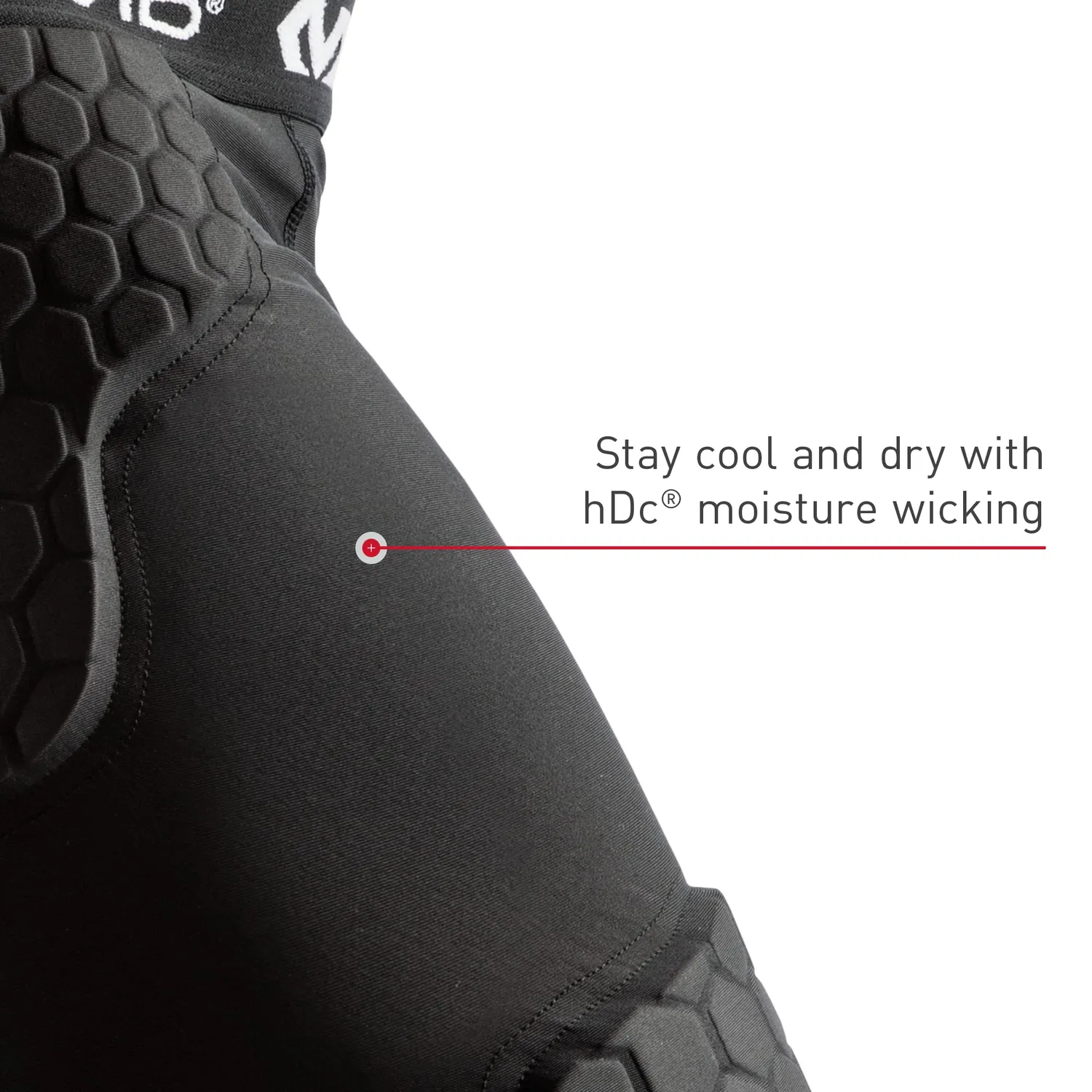 McDavid Hex Thudd pantaloncini basket nero protezioni