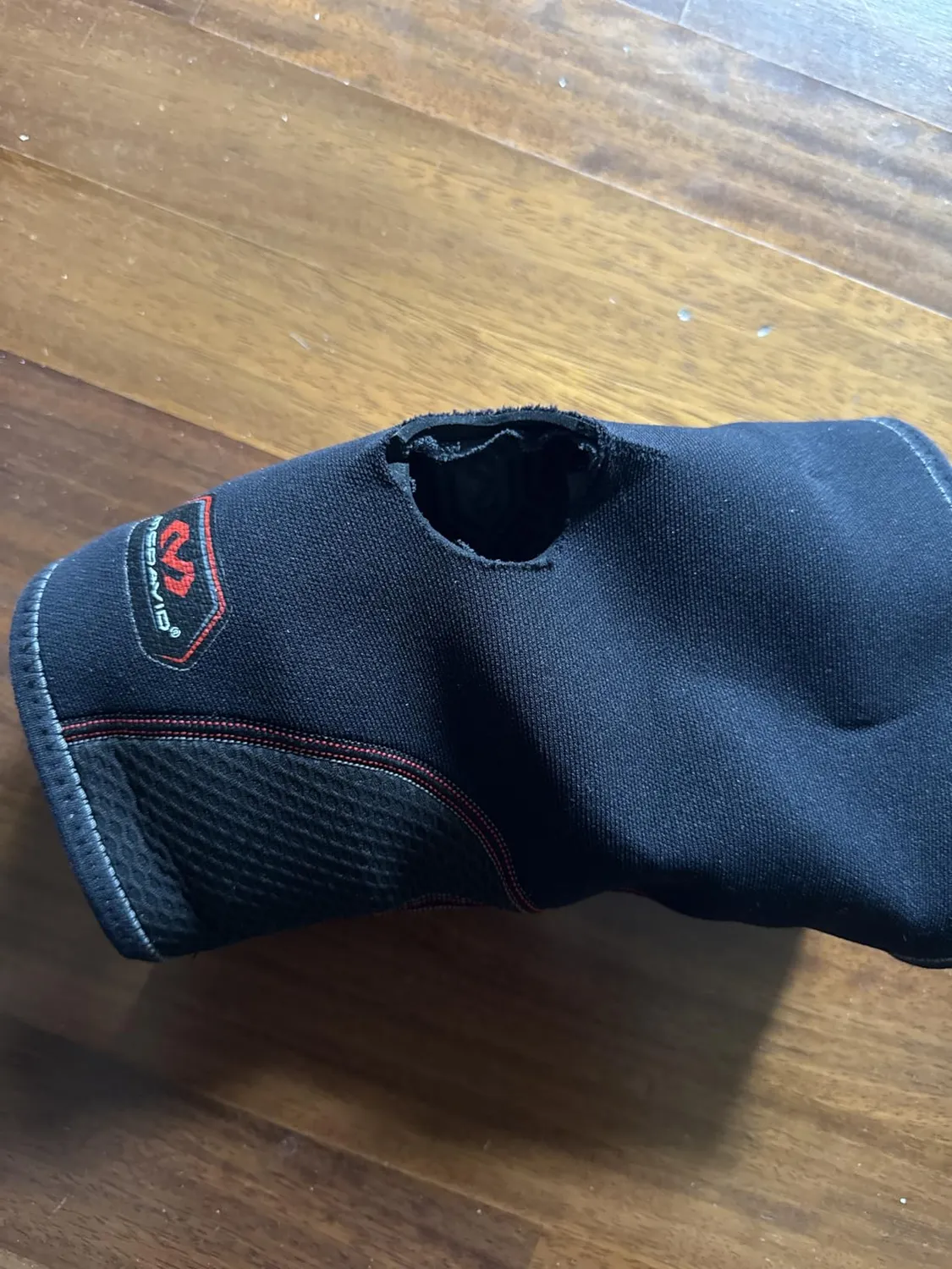 McDavid Apertura Rotula ginocchiera neoprene L nera