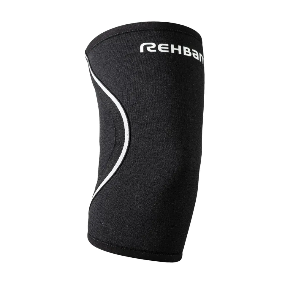 Rehband QD Elbow Sleeve gomitiera nero singolo 3 mm
