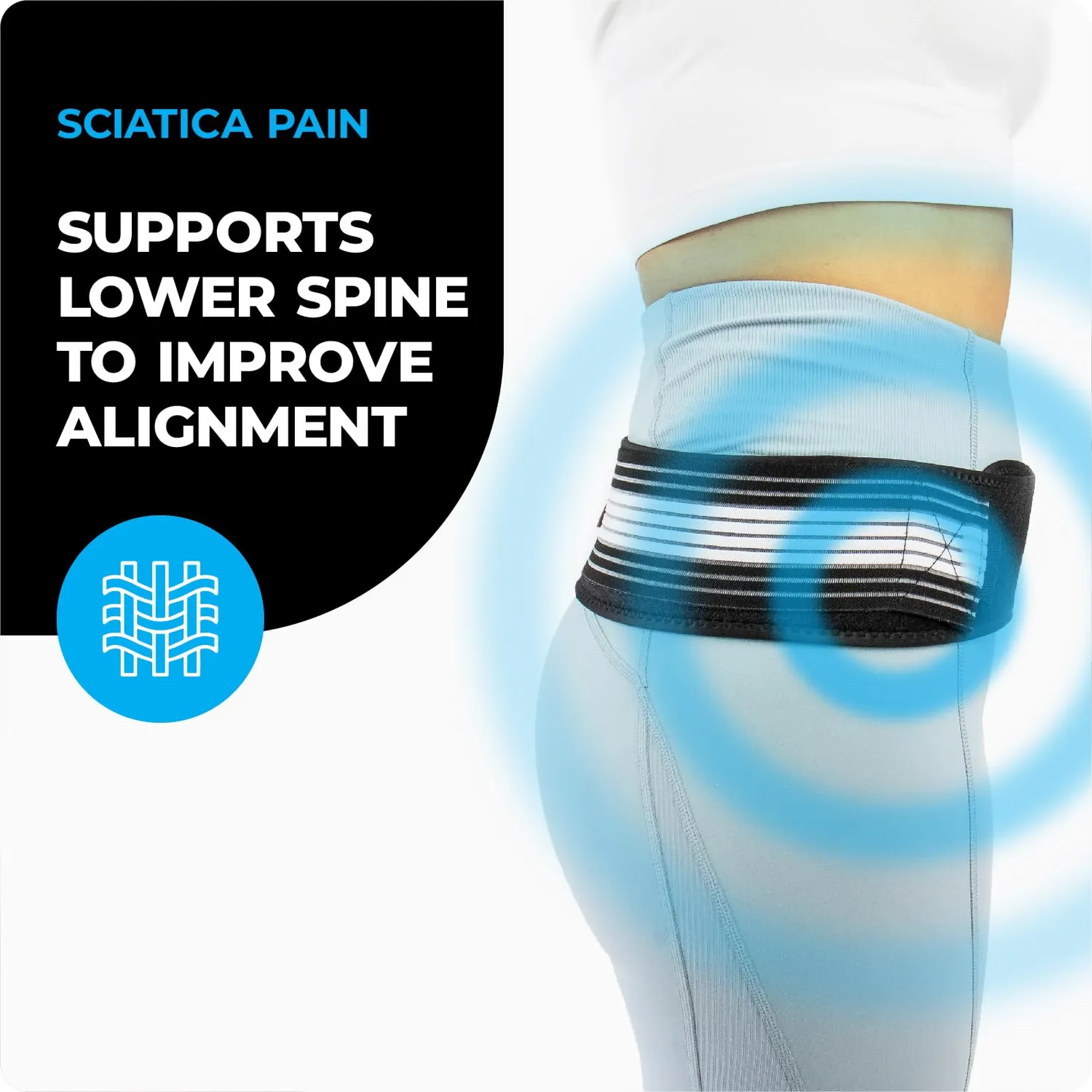 VITTO Sciatica Belt cintura bacino regolabile anti-scivolo