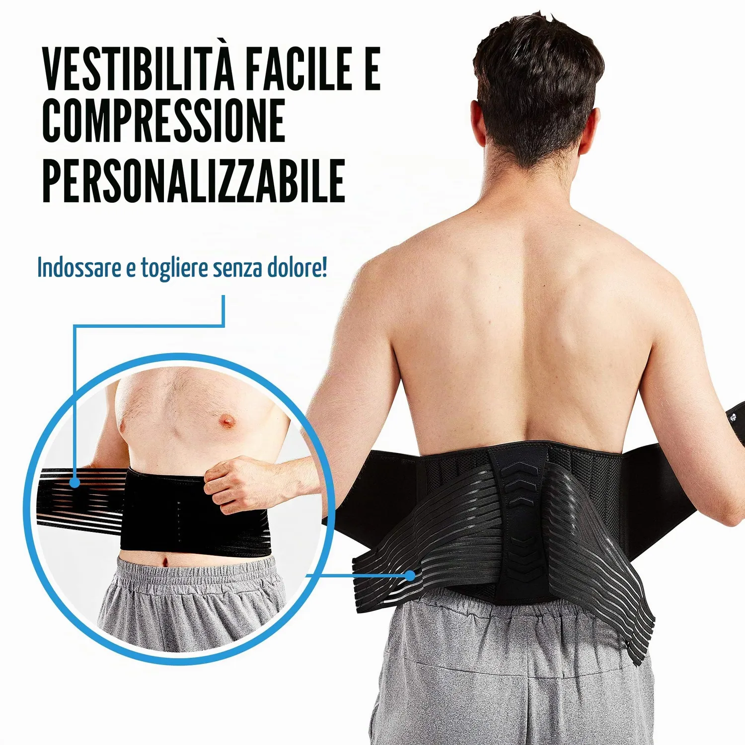 Bodyprox Fascia Lombare Supporto Schiena Regular 71-127 cm