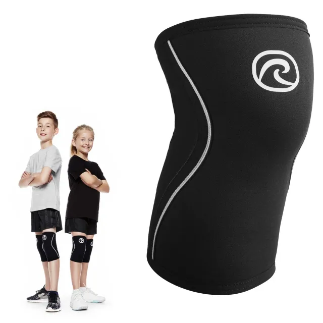 Rehband RX Knee Sleeve 5mm ginocchiera junior nero 1 pezzo