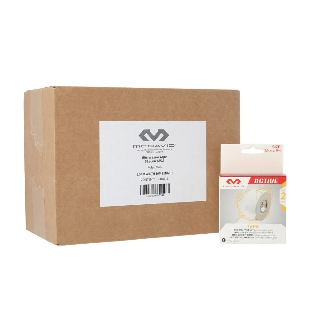 McDavid Athletic Tape nastro taping 2,5cm box 12 rotoli rigido