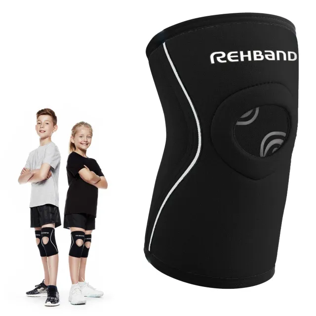 Rehband Open-Patella Knee Sleeve Junior ginocchiera bambino nero