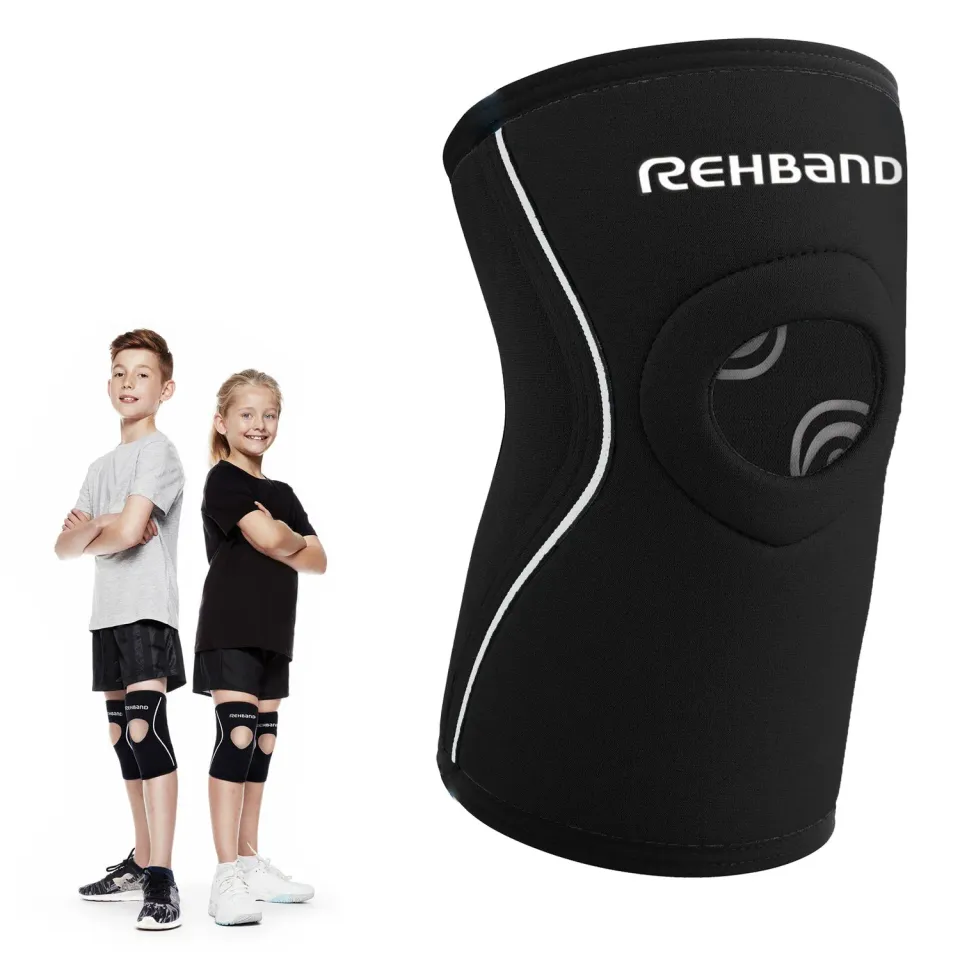 Rehband Open-Patella Knee Sleeve Junior ginocchiera bambino nero