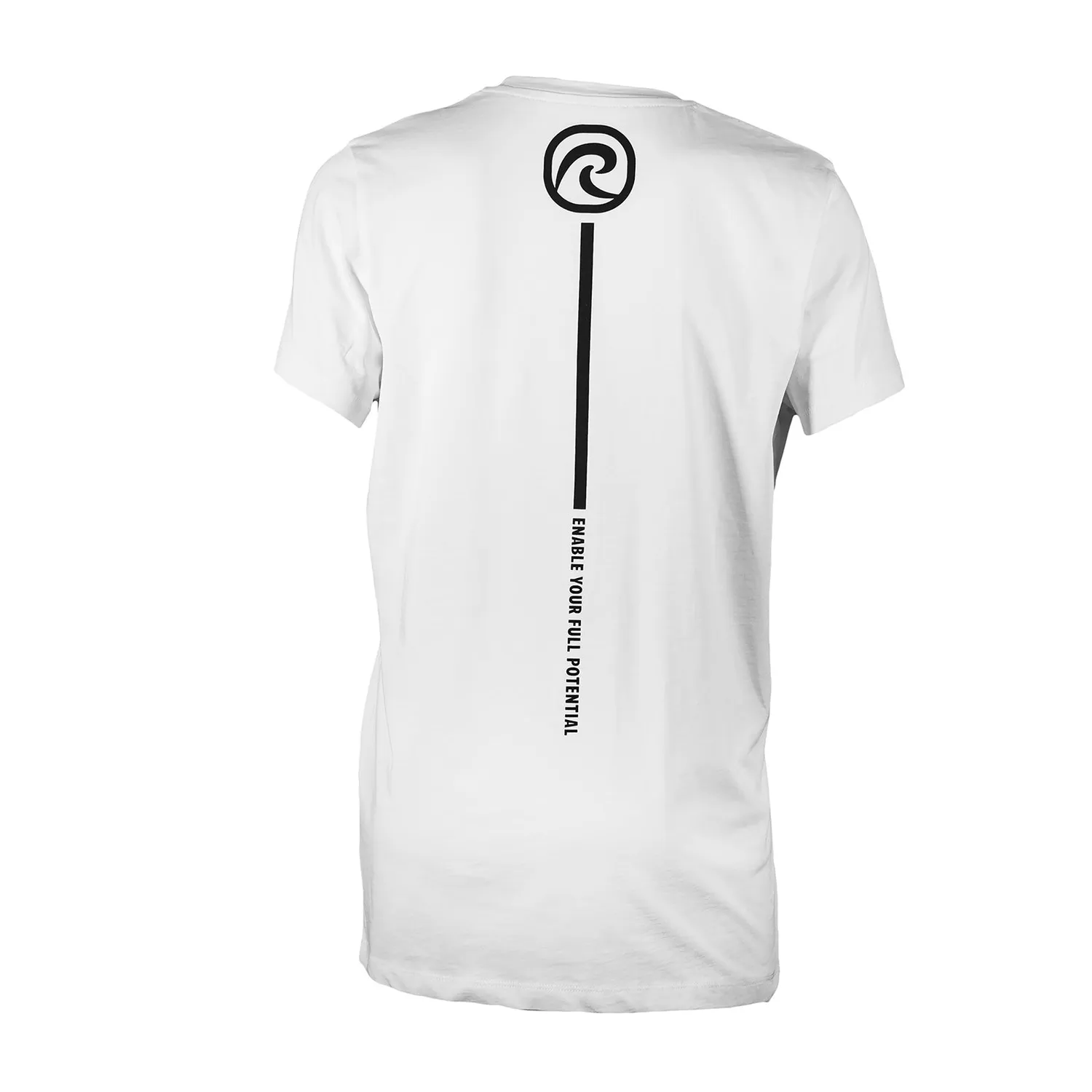 Rehband Logo T-Shirt maglietta donna bianco nero cotone