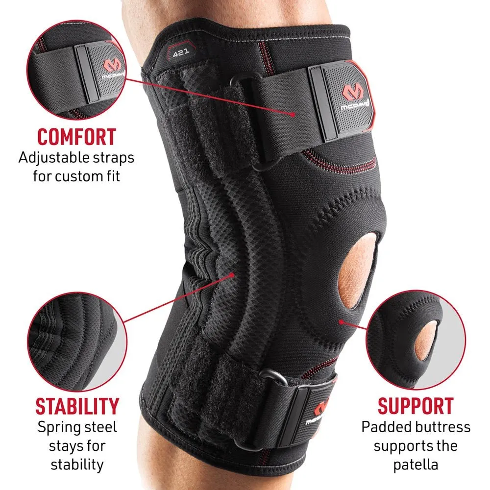 McDavid 421 ginocchiera nera neoprene stabilizzante