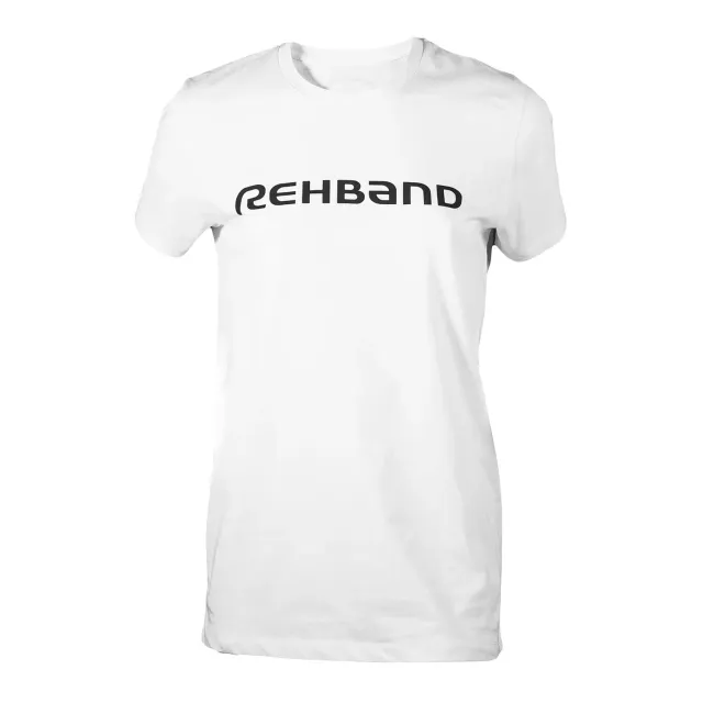 Rehband Logo T-Shirt maglietta donna bianco nero cotone