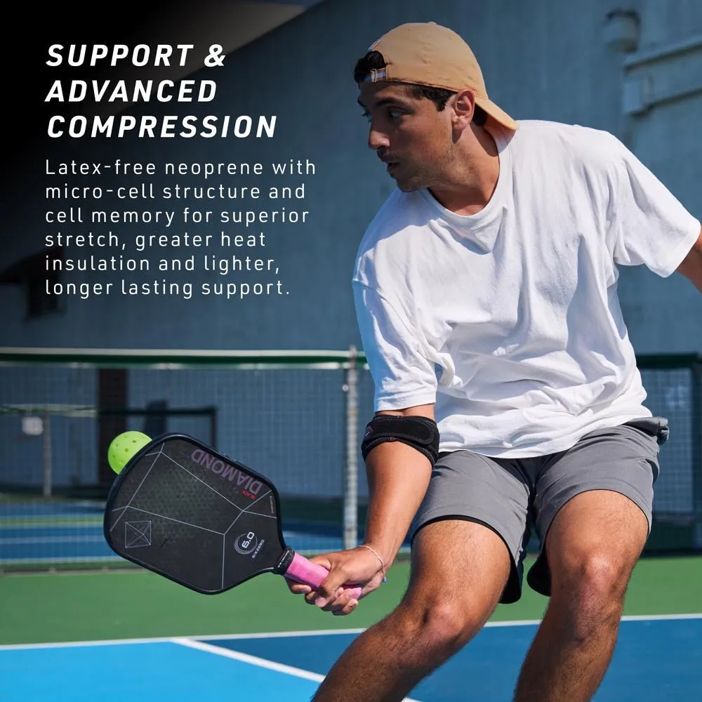 McDavid 489 fascia gomito tennista nero con cuscinetti